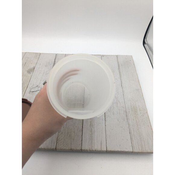 Vintage Tupperware Modular Mates Round Container Brown Lid 22oz - Picture 4 of 5